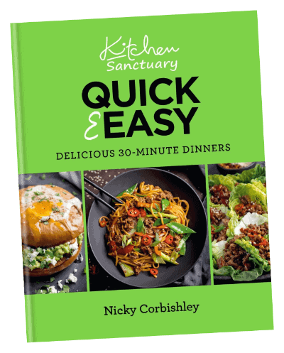 A photo of Kitchen Sanctuary's cookbook, Quick & Easy